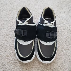 Jeffrey Campbell Y2K Chunky Platform Deconstructed Low-Top Dad Sneakers Size 9